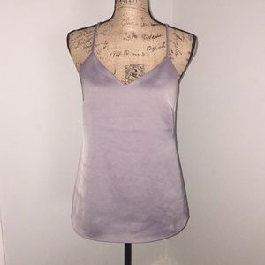 Gray spaghetti strap blouse